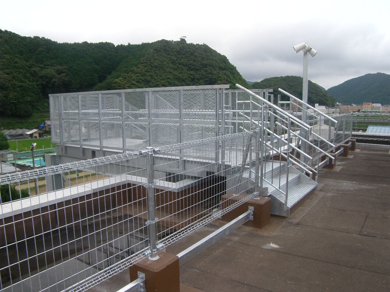 須崎高校津波避難階段設置